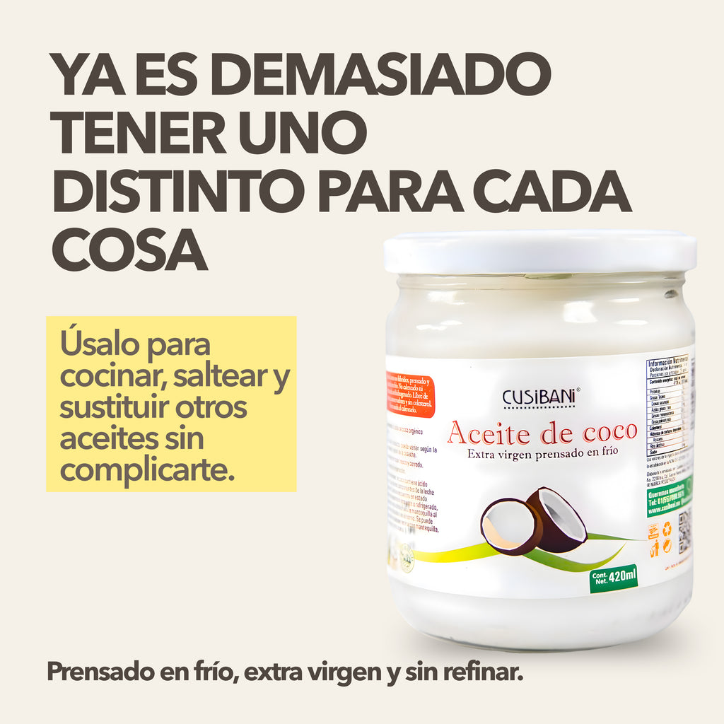 Aceite de Coco Cusibani 420ml